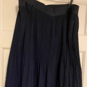Navy High Low Skirt